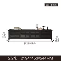 美式乡村实木电视柜茶几组合小户型客厅地柜卧室轻奢简蜡家具