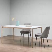 后现代轻奢大理石餐桌北欧ins长方形家用网红小户型一桌四椅组合