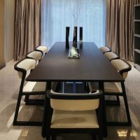 新中式实木餐桌长方形简约现代4人6小户型饭桌家用餐桌椅组合定制