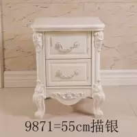 欧式迷你床头柜简约窄储物柜小床边柜收纳柜二抽小柜子田园电话桌