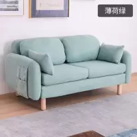北欧布艺沙发小户型简约客厅卧室出租房经济型双人三人沙发网红款