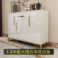 轻奢鞋柜大容量烤漆黑白简约后现代入户玄关柜超薄家用进口收纳