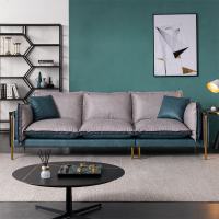 科技布沙发意式轻奢小户型客厅北欧布艺沙发简约现代直排三人四人