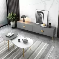 轻奢电视柜茶几组合小户型客厅简约现代经济型北欧地柜多功能简欧