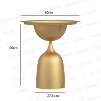 北欧创意边几简约现代ins客厅小圆桌沙发小茶几边柜圆形铁艺角几