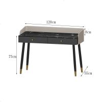 北欧书房书桌小户型轻奢写字台意式极简办公桌家用电脑桌学习书台