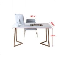 北欧大理石电脑台式桌轻奢书桌现代简约办公桌ins网红卧室写字桌