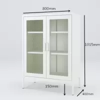 北欧铁艺餐边柜家用现代简约轻奢小户型玄关柜网餐厅茶水柜酒柜