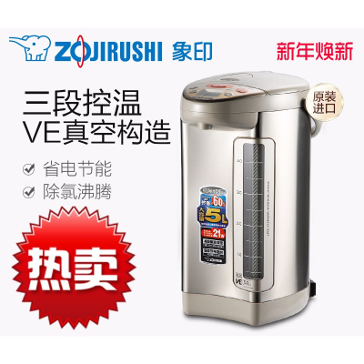象印(ZO JIRUSHI)ZOJIRUSHI/象印电热水瓶家用保温烧水大容量电水壶DSH50C 5L 不锈钢色