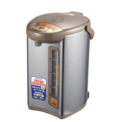 象印(ZO JIRUSHI) CD-WBH40C象印电热水瓶家用办公自动烧水保温壶4L 银棕色