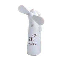 手持便携喷水风扇可充电风扇卡通USB风扇加湿喷水风扇 F655白色 喷水