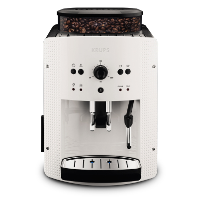 krups意式全自动现磨咖啡机家用小型研磨一体奶泡机商用美式时光旧巷咖啡机 经典白