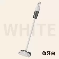 家用手持无线吸尘器强吸力吸拖一体干湿两用大吸力洗地机拖地_二合一吸尘器象牙白_充电款