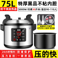 半球电压力锅商用大容量超大官方家用8L10L-40升旗舰店高压锅_加厚75L单胆90-110人适用送密封圈