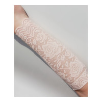 夏季蕾丝护腕女夏季遮疤蕾丝腕套遮纹身护腕女时尚护腕25厘米肤色均码