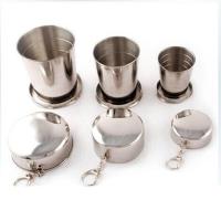 折叠水杯户外运动旅游环保不锈钢伸缩杯旅行漱口杯便携洗漱杯子