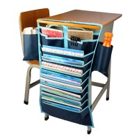 课桌书立多功能学生书挂袋可学习书本收纳整理袋挂架挂书袋