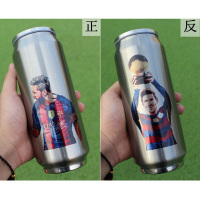 足球迷保温杯梅西c罗伊布周边水杯子可乐瓶创意送朋友
