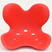 垫子办公室椅垫坐姿汽车护腰坐垫靠垫一体防驼背红色大号