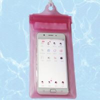 水下拍照手机防水袋温泉沙滩潜水手机通用oppor9s等潜水袋男女粉色均码