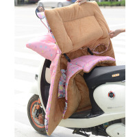 电动车挡风被冬季加绒保暖加厚加大连体水电摩护膝电瓶车风挡被