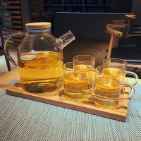 大容量玻璃冷水壶套装家用加厚爆凉水茶壶耐热高温水杯水具套装