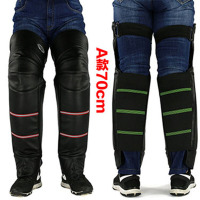 冬季摩托车护膝电动车保暖加厚护膝PU电瓶车男女护腿骑车风寒