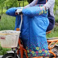 冬季电动车分体挡风被加厚保暖羽绒棉电瓶摩托车护膝护腿防水防风