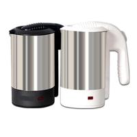 出国旅行电热水壶不锈钢110v220v欧洲烧水壶便携式迷你旅游电水杯