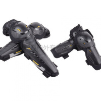 四季越野摩托车护膝护肘四件套男女骑行装备用品护腿骑士防摔护具护膝护肘四件套均码