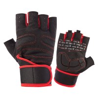 半指男健身房哑铃举重器械力量训练格斗耐磨护腕护掌运动手套