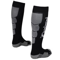 硬拉袜硬拉护小腿胫骨穿戴护膝比赛刮伤黑色Titan均码