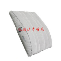 户外便携充气护腰垫靠背睡枕飞机旅行腰靠垫 浅灰色