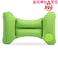 按压自动充气枕头腰枕办公室汽车腰垫护腰靠垫靠枕抱枕U型枕靠枕
