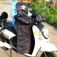 电动车挡风被冬季加大加厚保暖电瓶电动摩托车加绒双面防水挡风罩分体加绒加厚防水摩托车电瓶车护腿大挡风罩