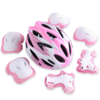 滑冰护具防摔儿童平衡车护具全套骑行护具儿童平衡车骑行护具护膝护肘儿童骑加厚轮滑护具套装滑板溜冰鞋滑冰