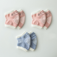 宝宝婴儿学步爬行护膝夏防摔学步小孩爬行护具透气儿童幼儿学走路护关节护膝宝宝护膝薄款透气防摔防滑护腿2粉1蓝三双装建议0-