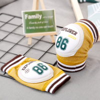 0-1-3岁宝宝婴儿学步爬行护膝夏防摔学步小孩爬行护具透气儿童幼儿学走路护关节护膝运动婴幼儿学步字母86(薄款)0-5岁