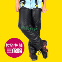 电动车摩托车护膝保暖骑车护腿防风防寒护具挡风被防水加厚加长拉链设计 电动车护膝拉链款