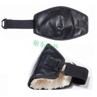 冬季保暖骑摩托车真皮护膝小护膝电动车新挂钩短护膝 男女通用