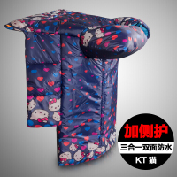 电动三轮车挡风被冬季保暖护腿加大加厚连体双面防水摩托车防风罩