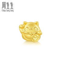 周生生(CHOW SANG SANG)黄金(足金)Charme宝贝文化祝福系列福猫转运珠92307C定价