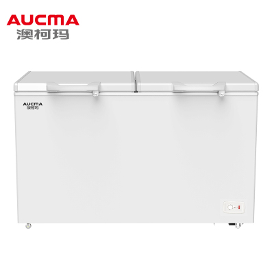 澳柯玛(AUCMA)商用卧式茶叶大容量冰柜 BC/BD-430SNA冷藏冷冻转换顶盖门 批发雪糕低温冷柜