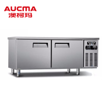 澳柯玛(AUCMA)商用工作台冰柜 HF-12J8T不锈钢卧式柜 厨房奶茶操作 铜管制冷工作台 1.2米全冷冻