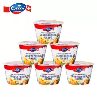 艾美牌希腊式桃子部分脱脂风味 瑞士原装进口酸奶乳150g*6杯