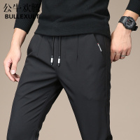 公牛欢腾2019裤子男韩版潮流秋季新款修身速干裤运动裤宽松男士休闲裤男生百搭
