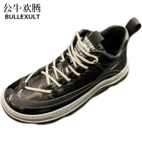 公牛欢腾男鞋2021年新款高帮潮鞋秋季透气小丑鞋潮流百搭运动休闲男士板鞋