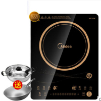 美的C21-RT2170匀火电磁炉多功能智能触摸作方式家用7档电池炉正品 面板材质