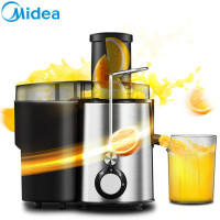 美的(Midea) MJ-WJE2802D家用榨汁机大口径果汁机 2档多功能 鲜榨水果机450ML