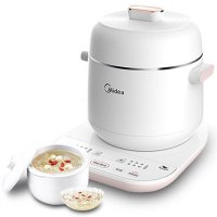 美的(Midea)电炖盅MD-WBZS0801F 白瓷内胆 智能记忆燕窝炖盅迷你全自动智能多功能陶瓷隔水电炖锅煲汤